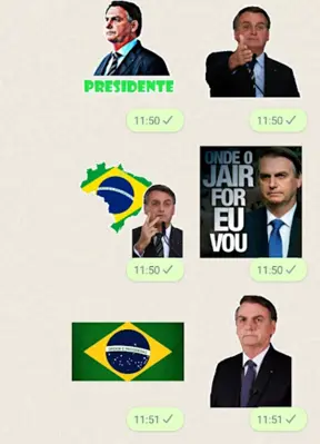 Figurinhas do Bolsonaro android App screenshot 1