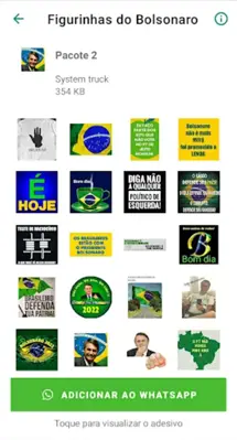 Figurinhas do Bolsonaro android App screenshot 2