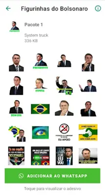 Figurinhas do Bolsonaro android App screenshot 3